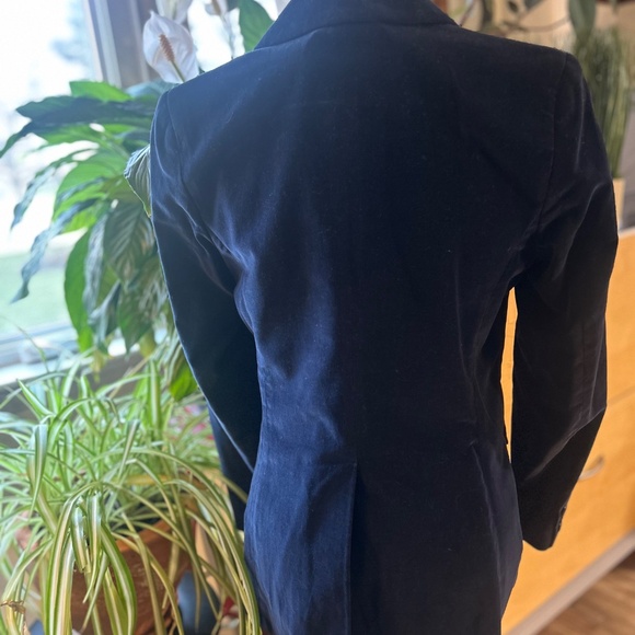 Vintage Navy blue velvet blazer - Picture 4 of 9